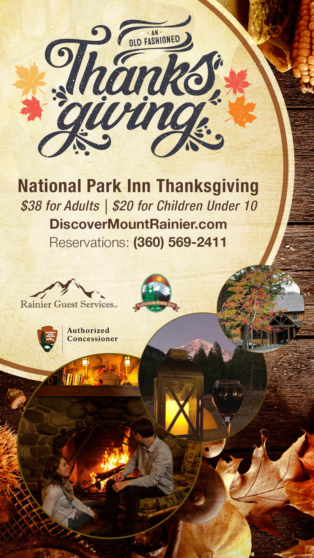 Mount Rainier Thanksgiving Dinner